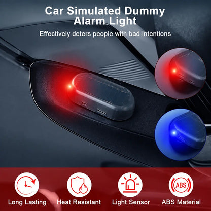 2PCS Solar-Powered Car Alarm LED Lights