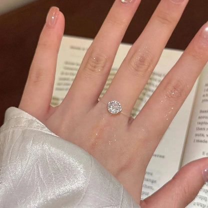 Invisible Floating Diamond Ring（1-2 Carat）