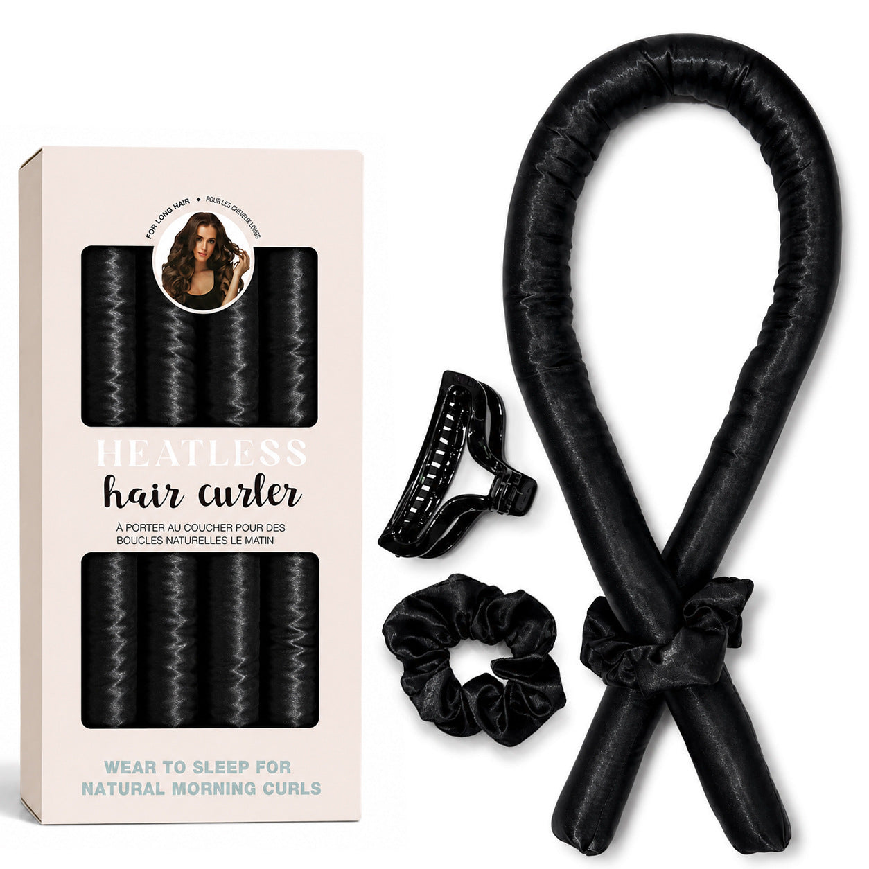 Satin Heatless Curling Set