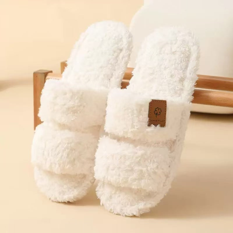 Women’s Fuzzy Memory Foam Slippers Non-Slip