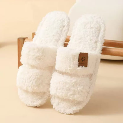 Women’s Fuzzy Memory Foam Slippers Non-Slip