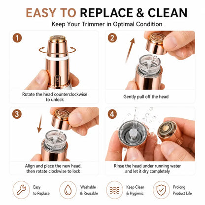 2 in 1 facial & eyebrow hair trimmer