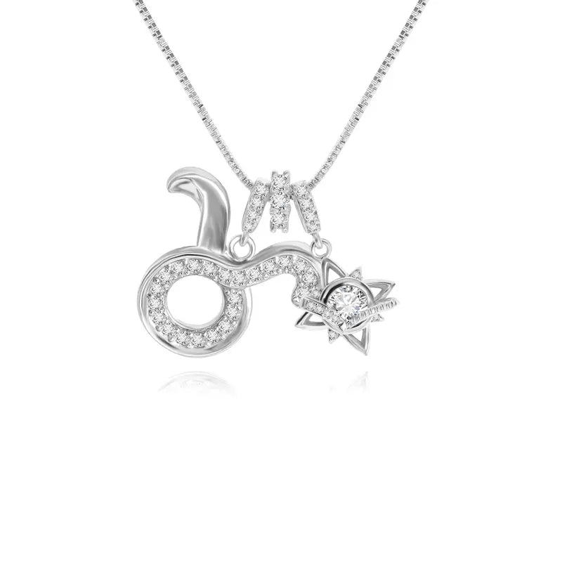 18K Gold-Plated Colorful Zodiac Star Necklace