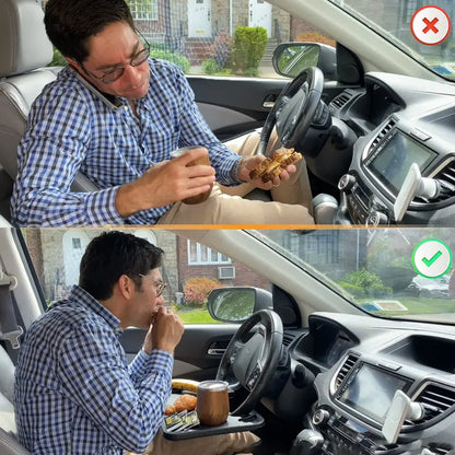 2-in-1 Car Steering Wheel Desk & Food Tray