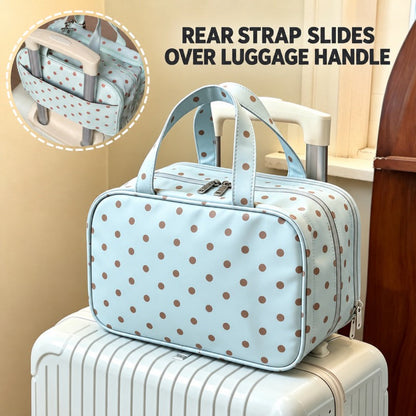 Three-Layer Travel Makeup Bag