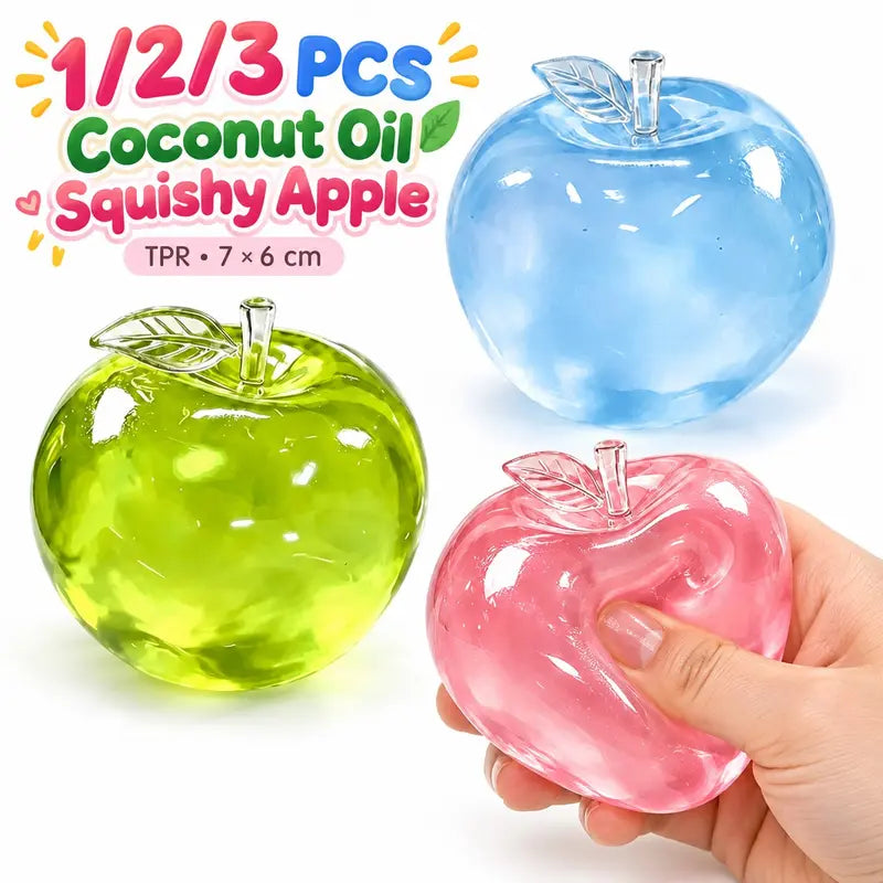 1/2/3pcs Coconut oil Apple Squishy Toys