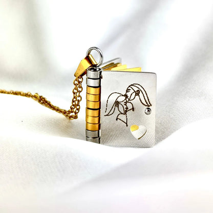 For Sisters - I Love You Sister Book Necklace