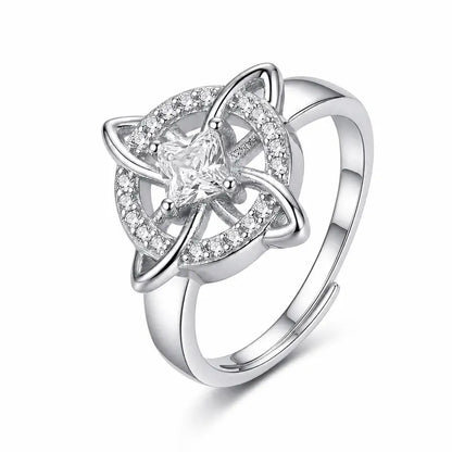 Women's Witchy Celtic Knot Band Ring