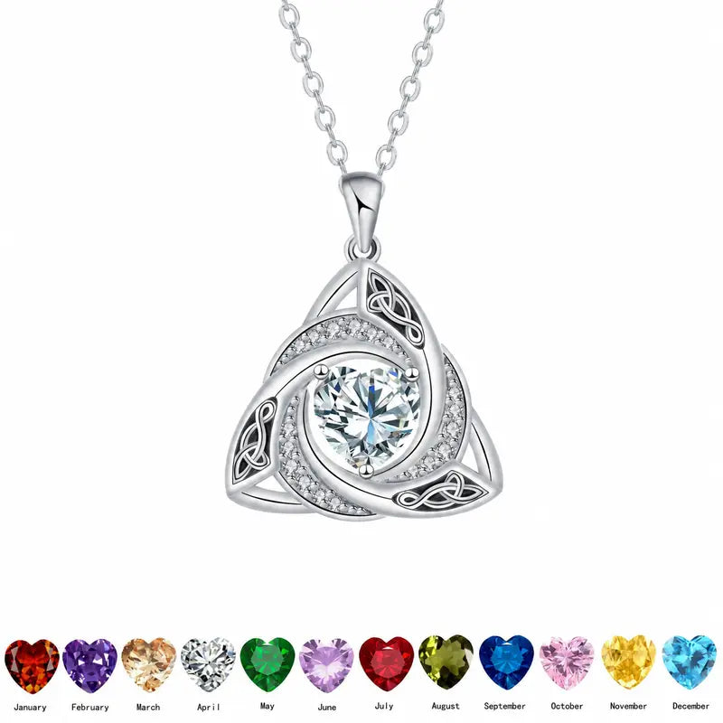 Eternal Celtic Birthstone Necklace
