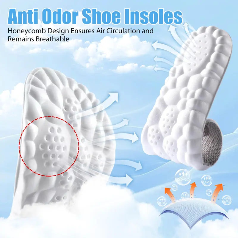 Unisex 4D Cloud Cushion Insoles