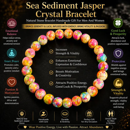 Vitality Passion Crystal Beaded Bracelet