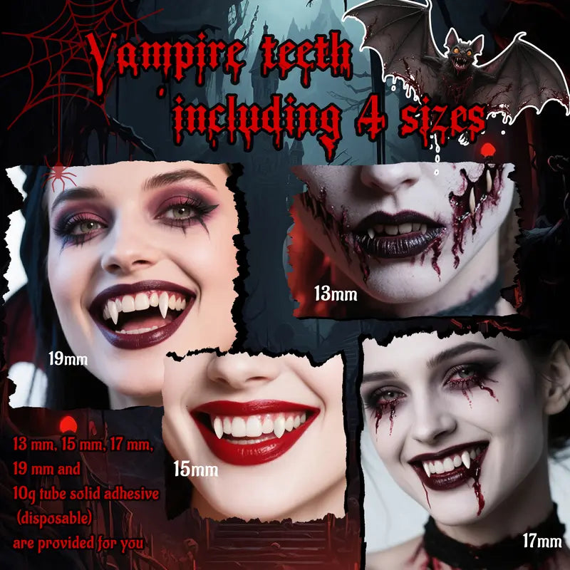 🦷Halloween Vampire Fangs & Elf Ears Set🧛‍♀️