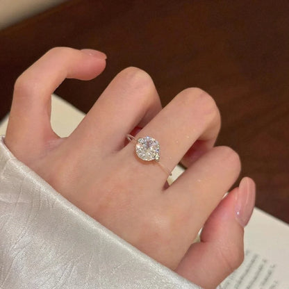 Invisible Floating Diamond Ring（1-2 Carat）