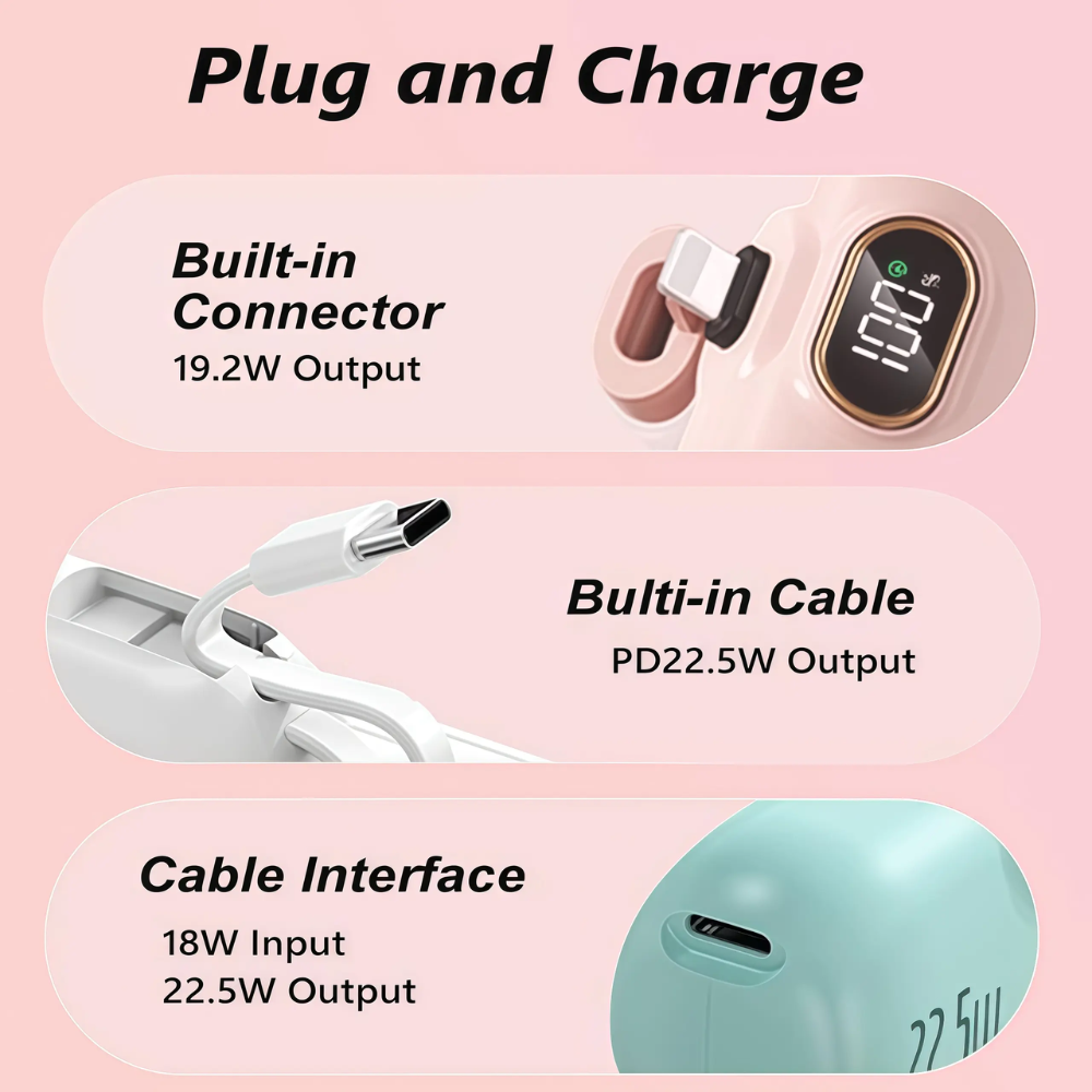 Mini 22.5W Fast Charging Power Bank