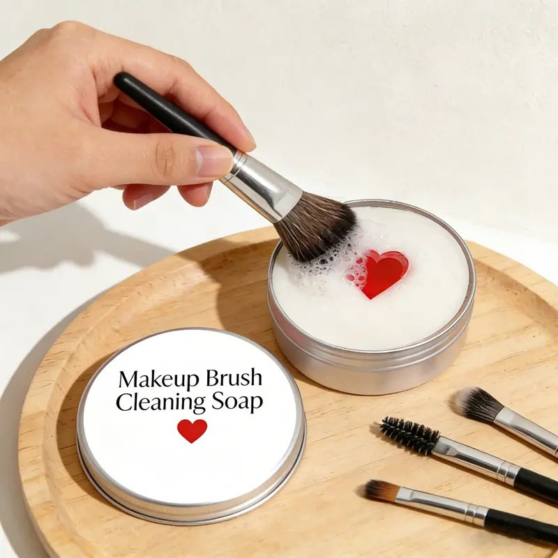 Makeup Brush Cleansing Soap & Pad