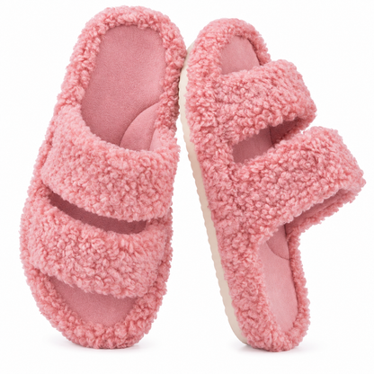 Women’s Fuzzy Memory Foam Slippers Non-Slip