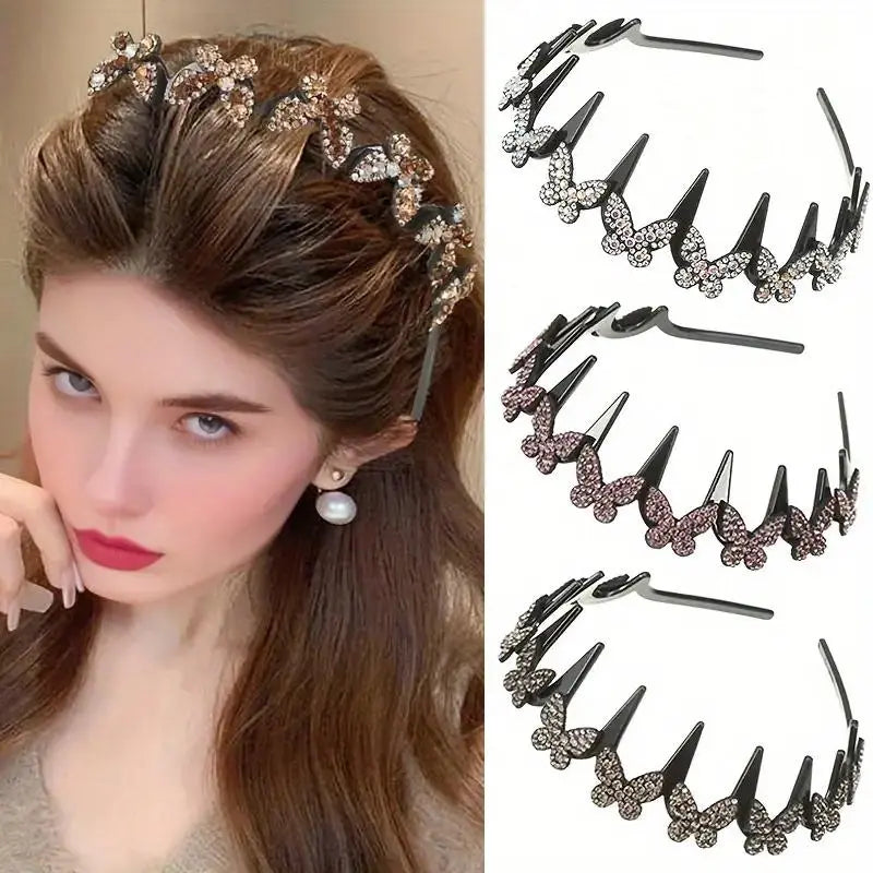 Women's 4-Piece Elegant Butterfly Headbands