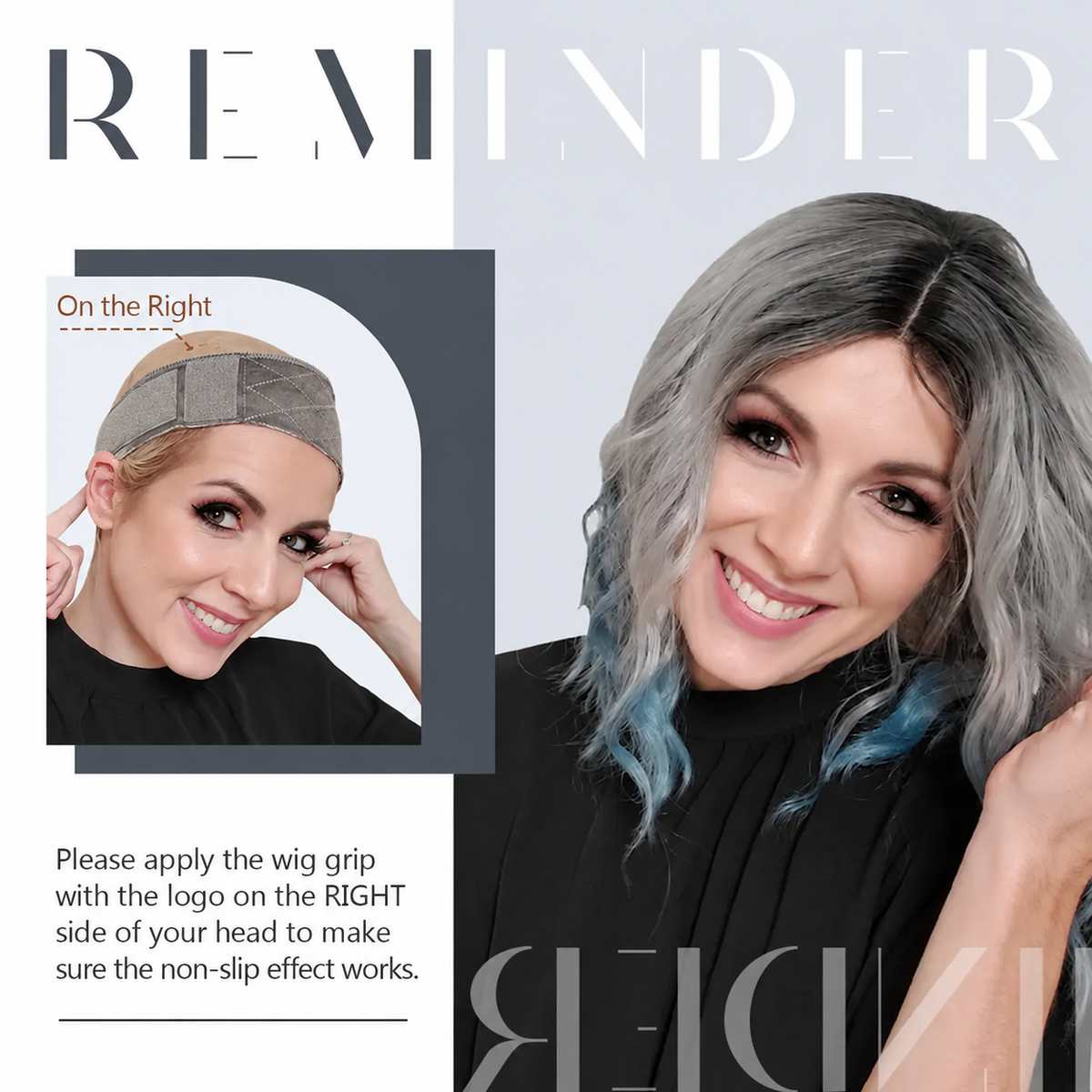 2pcs Non-Slip Wig Grip Band – Adjustable Velvet Headband