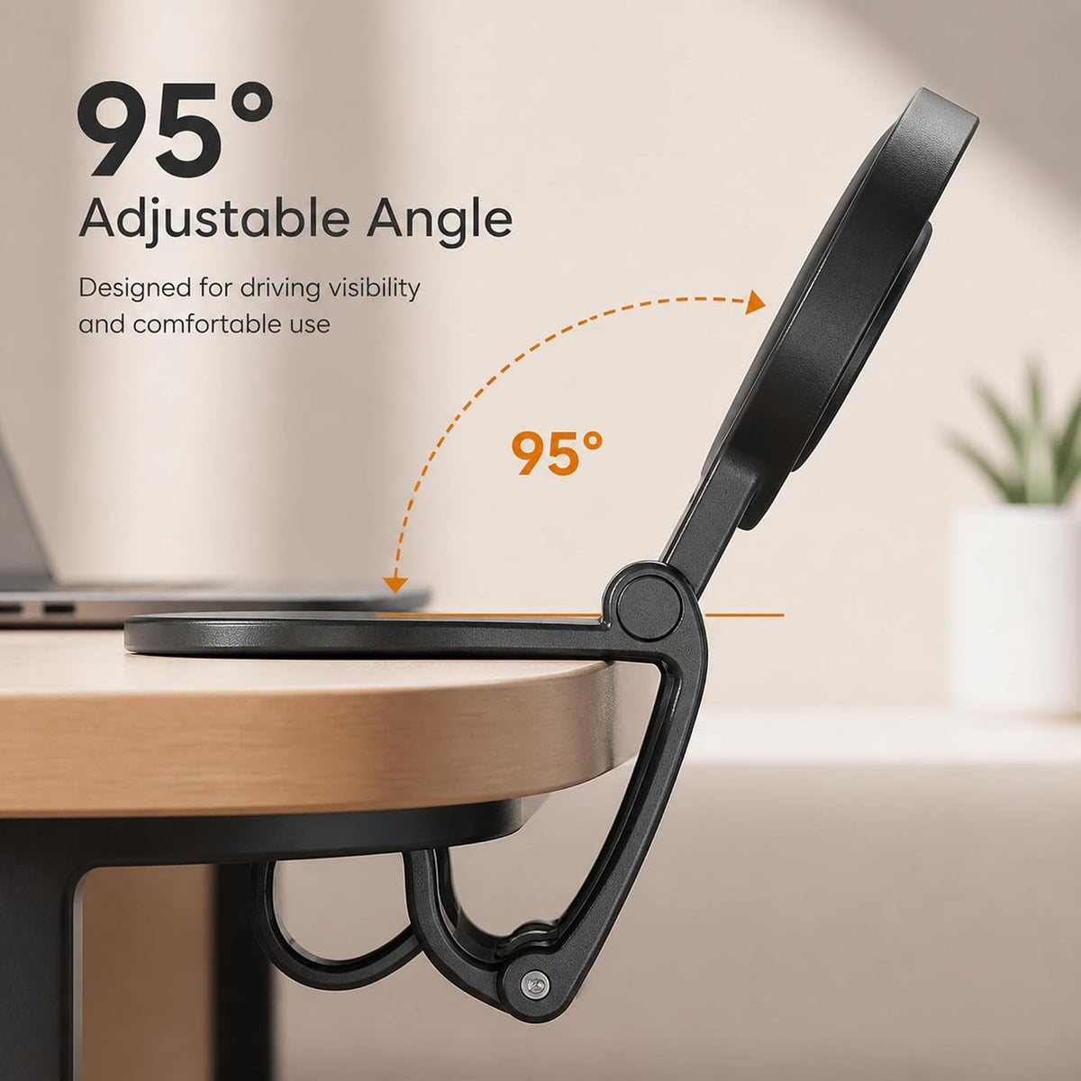 Magnetic Car Phone Holder | Dashboard & Sun Visor Foldable Mount