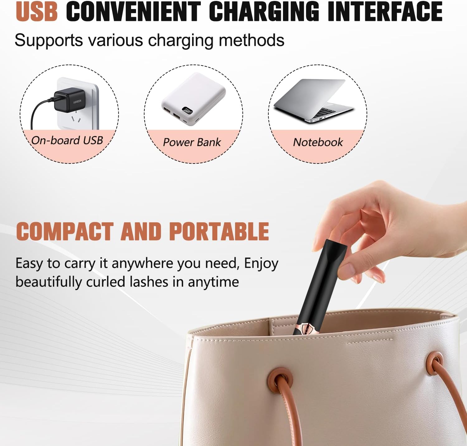 Portable Heated Eyelash Curler