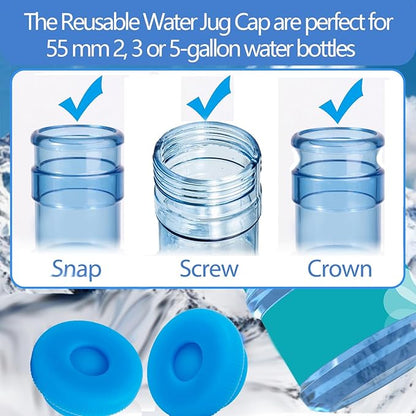 Non-Spill 3 & 5 Gallon Water Jug Caps, Non-Spill