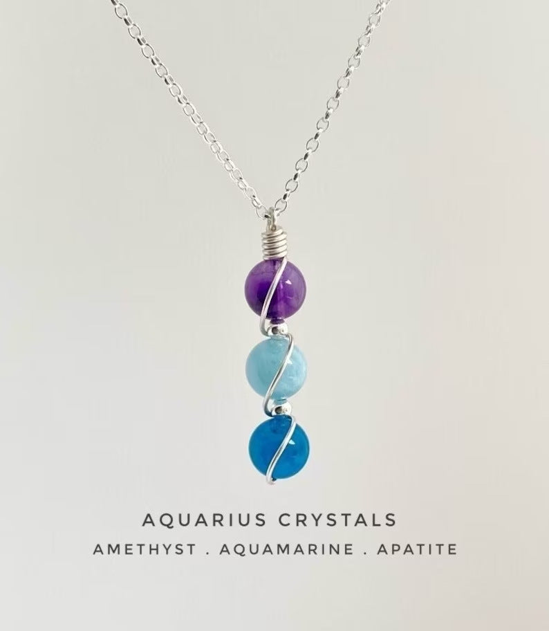 Handmade Zodiac Crystal Necklace