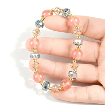 Natural Crystal Beaded Bracelet