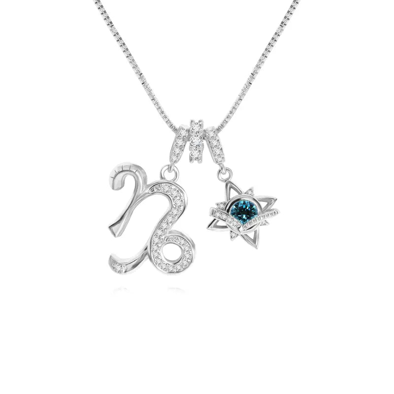 18K Gold-Plated Colorful Zodiac Star Necklace