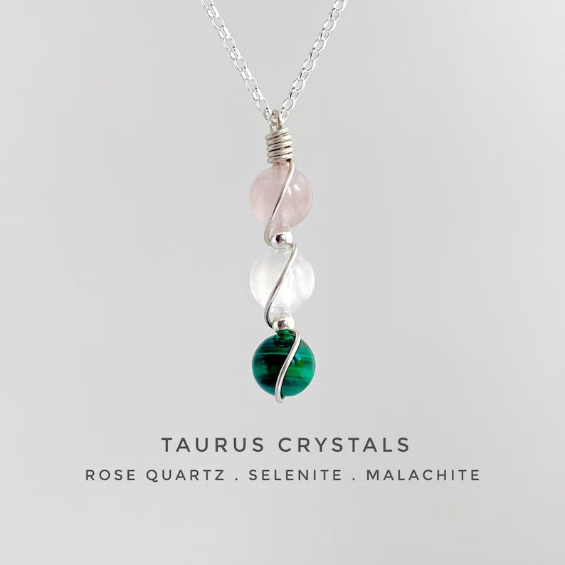 Handmade Zodiac Crystal Necklace