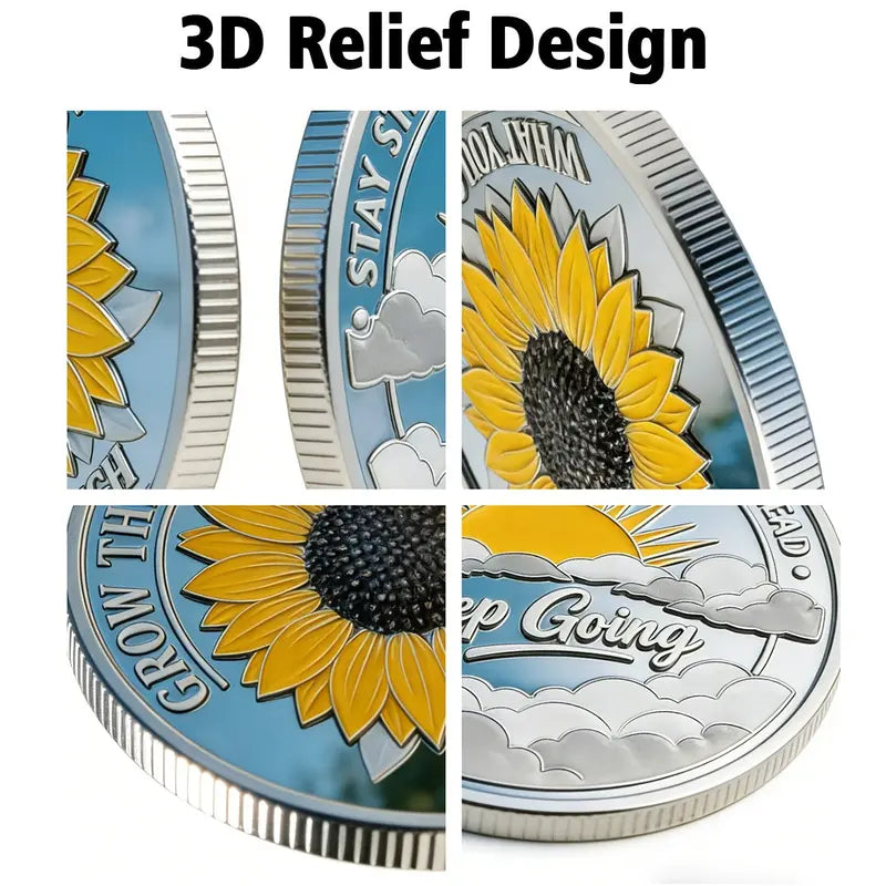 1PC Viking Glory Theme Commemorative Coin, Alloy 3D Relief Collectible Medal