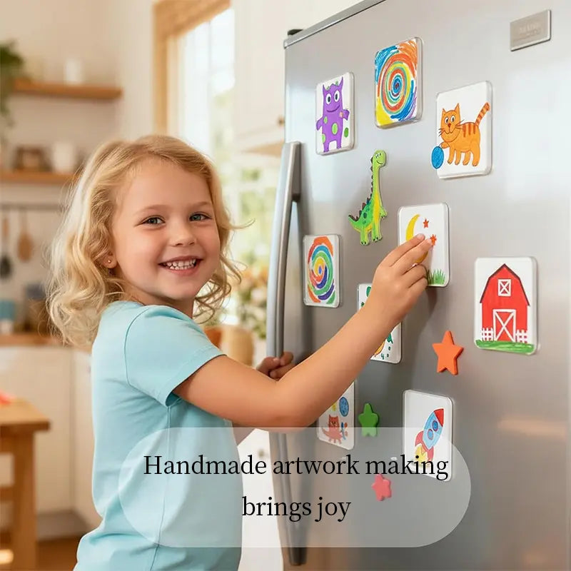 DIY Magnetic Photo Frames for Fridge & Crafts