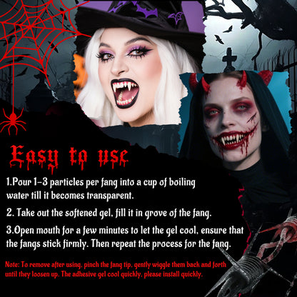 🦷Halloween Vampire Fangs & Elf Ears Set🧛‍♀️