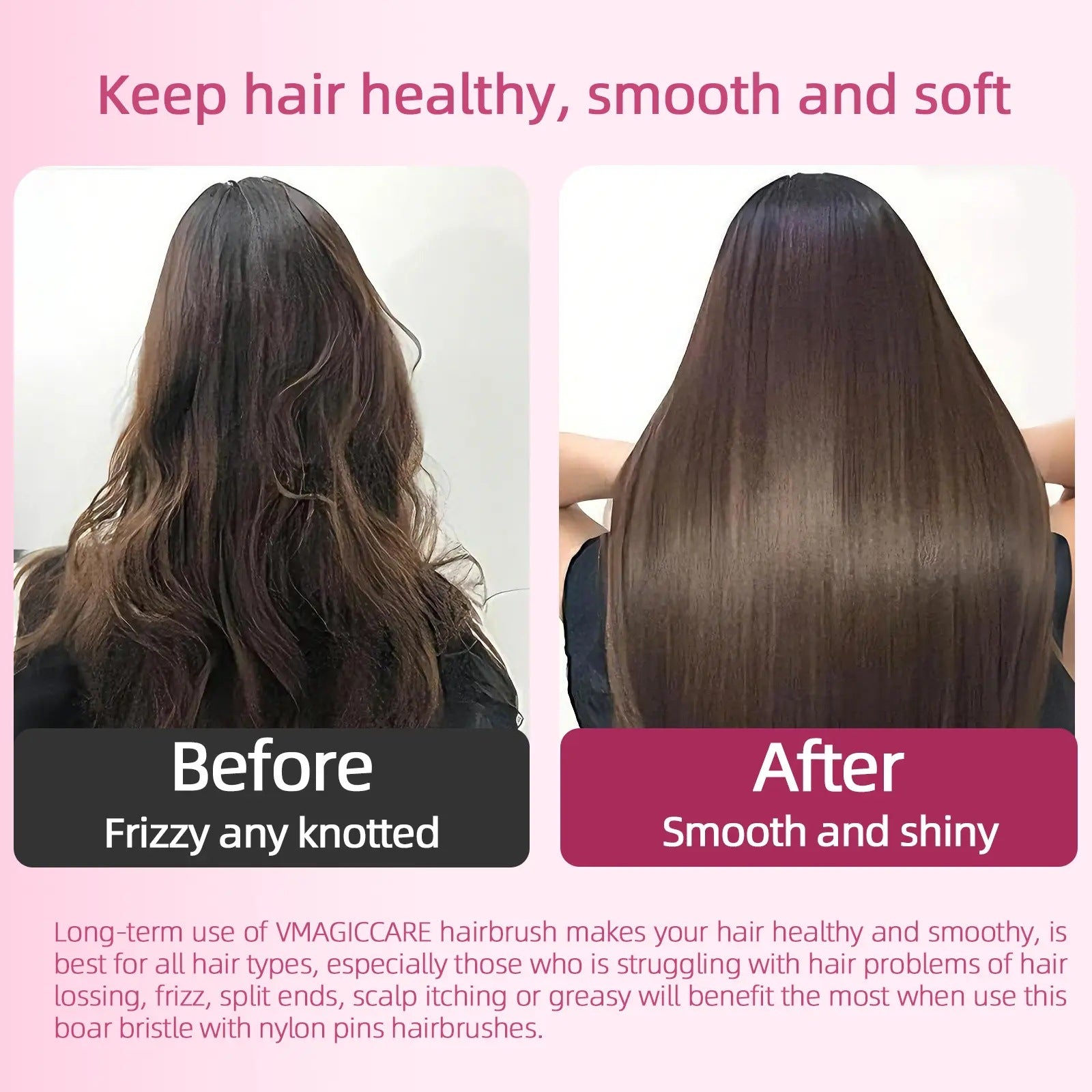 Wet & Dry Detangling Hair Brush