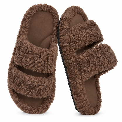 Women’s Fuzzy Memory Foam Slippers Non-Slip