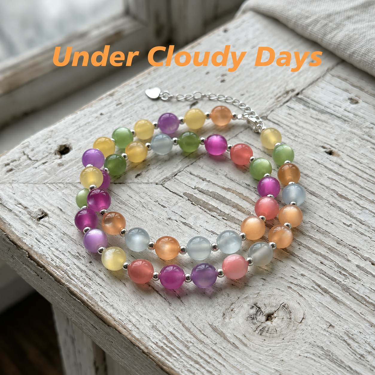UV Reactive Rainbow Beaded Dopamine Choker