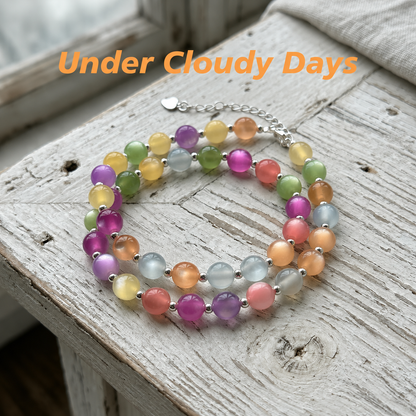 UV Reactive Rainbow Beaded Dopamine Choker