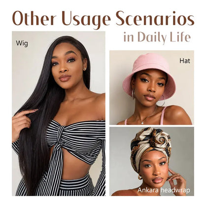 2pcs Non-Slip Wig Grip Band – Adjustable Velvet Headband