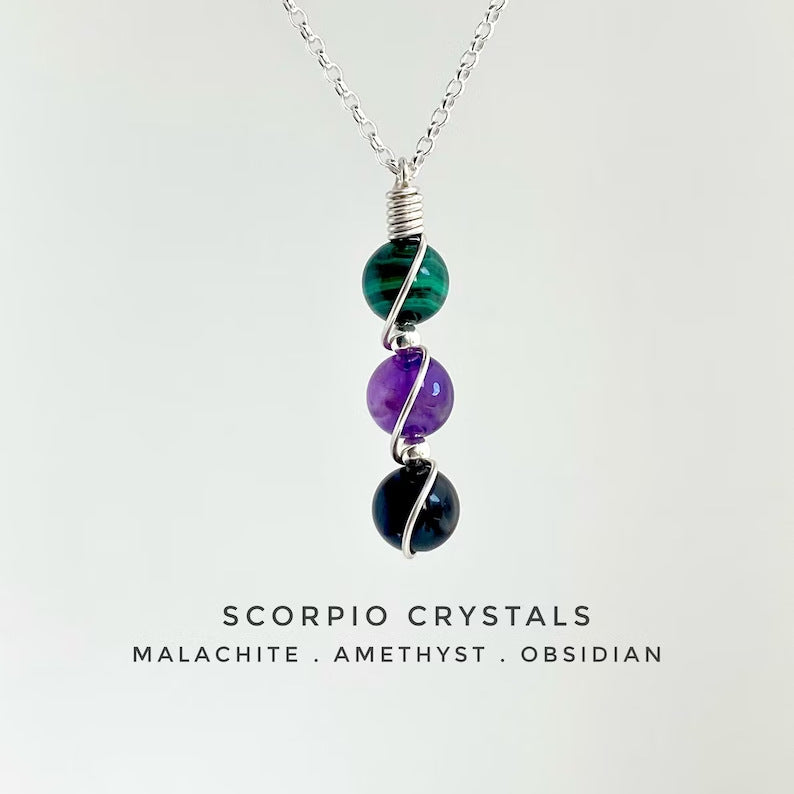 Handmade Zodiac Crystal Necklace