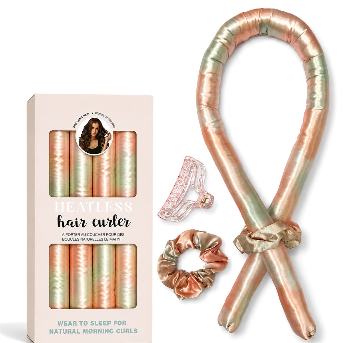 Satin Heatless Curling Set