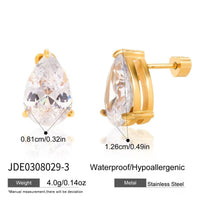 Pear Cut Stud Earrings