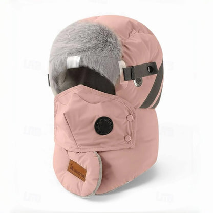 Waterproof Winter Goggles Aviator Bomber Hat