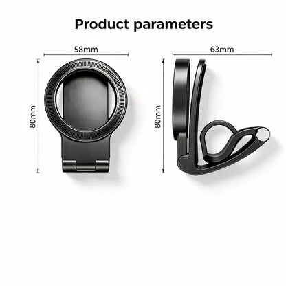 Magnetic Car Phone Holder | Dashboard & Sun Visor Foldable Mount