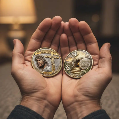❤️Last Day 50% OFF - ✝️“No Greater Love” Resurrection Commemorative Coin
