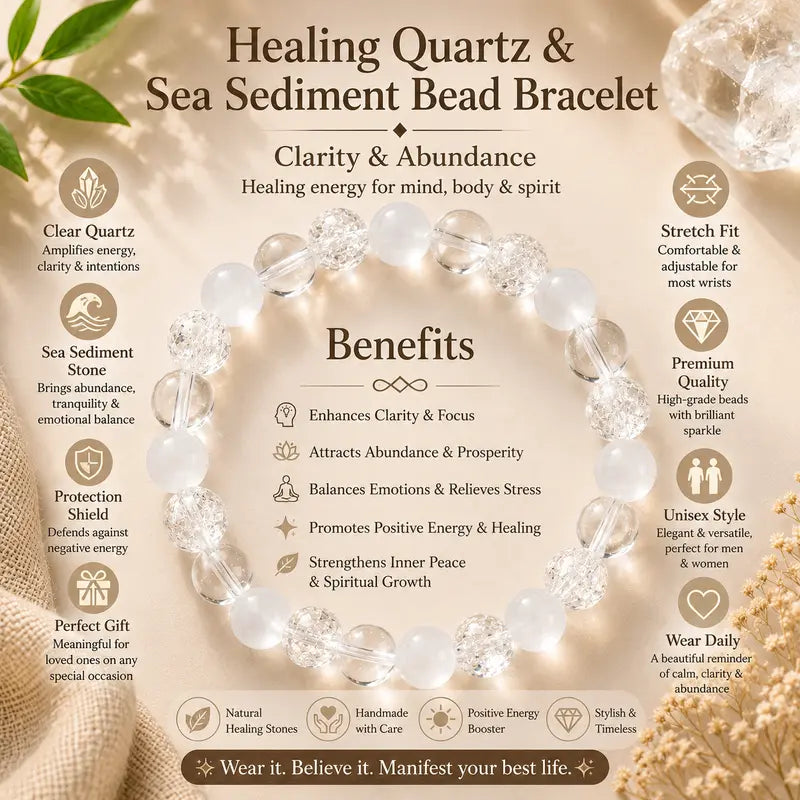 Relieve Anxiety Crystal Beaded Bracelet