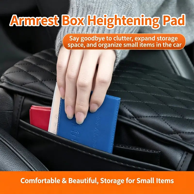 Car Armrest Cushion & Organizer – Padded Non-Slip Cover