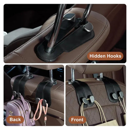 2 Pcs Car Hooks for Headrest
