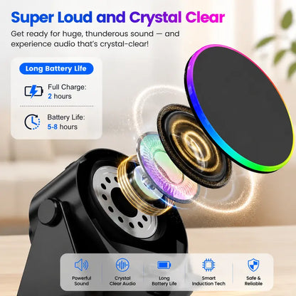 5-in-1 Wireless Charging Bluetooth Speaker Stand