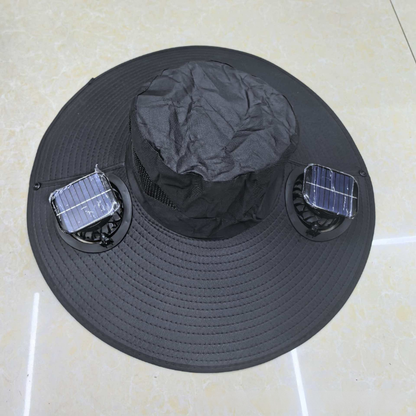 Dual-Fan Cooling Sun Hat