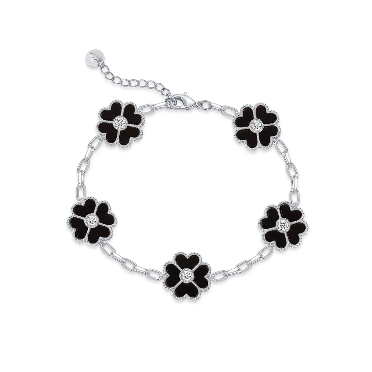 14K Gold-Plated Four-Leaf Clover Bracelet – Lucky Charm Jewelry for Women