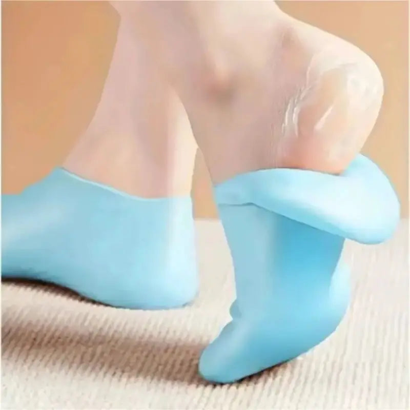 1 Pair Silicone Heel Socks for Cracked Feet